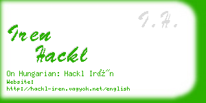 iren hackl business card